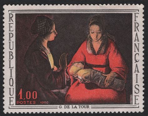 SCG6725 - France 1966 – “The Newborn Child” by Georges de La Tour ...