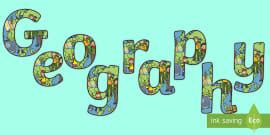 Geography Display Banner (teacher made) - Twinkl