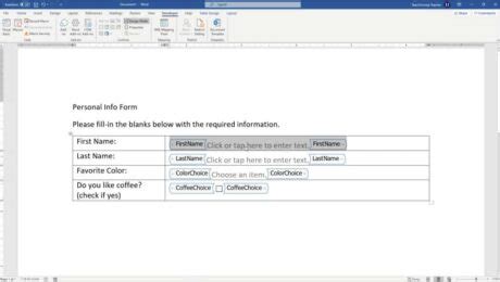 Image result for How to Create a Form Using Word