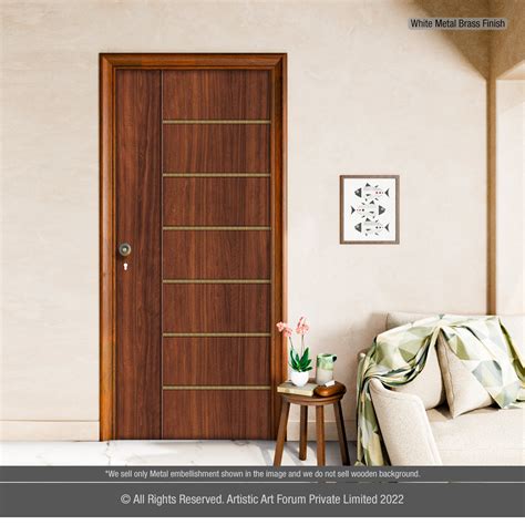 Brass Strips Door Design for Entrance and Internal Doors – Artistick's ...