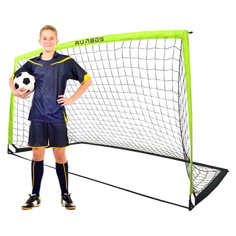 RUNBOW 9x5 ft Portable Kids Soccer Goal for Backyard Goals Adult Junior ...