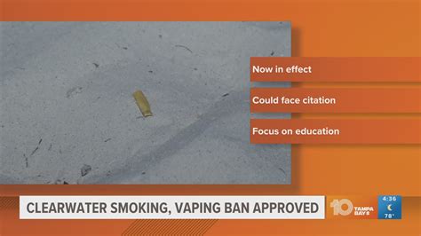 Clearwater bans vaping, smoking on beaches and parks | wtsp.com