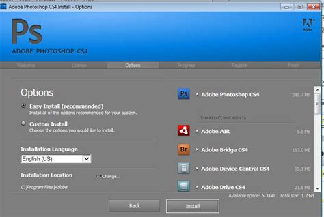 Installation Photoshop 的图像结果