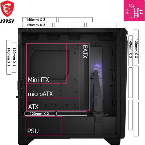 MSI MPG GUNGNIR 300P Airflow Mid-Tower PC Case - India | Ubuy