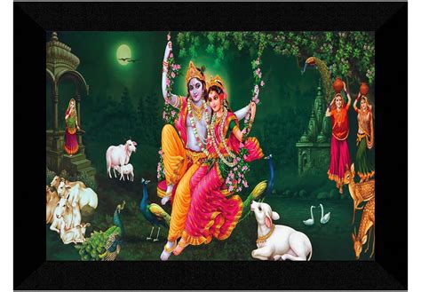 SAF paintings Radha Krishna multi-effect UV Textured Home Decorative ...