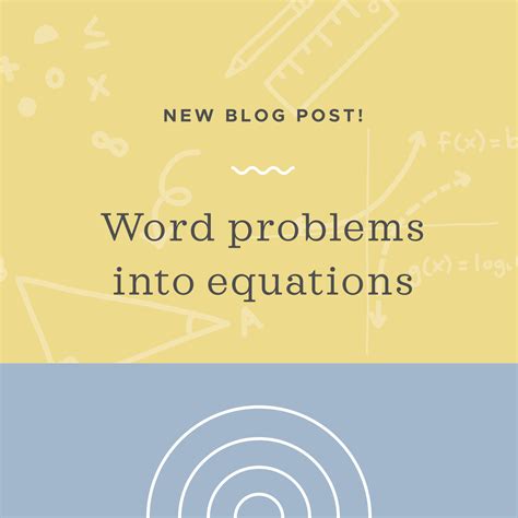 Writing Equations From Word Problems 的图像结果