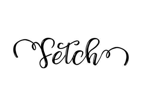 Image result for Fetch Cursive