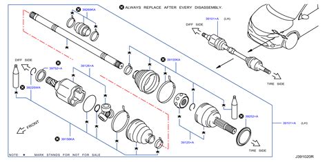 Nissan Frontier Cv axle. Shaft drive. (right, front). Driveline, ff ...