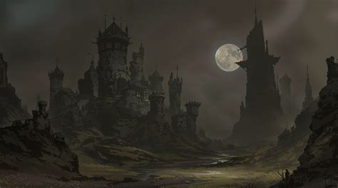 Dark Fantasy Realm - 4K Ultra HD Wallpaper by QuantumCurator