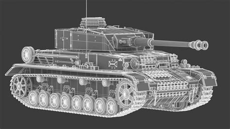 Panzer IV Medium Tank - 3D Model by frezzy