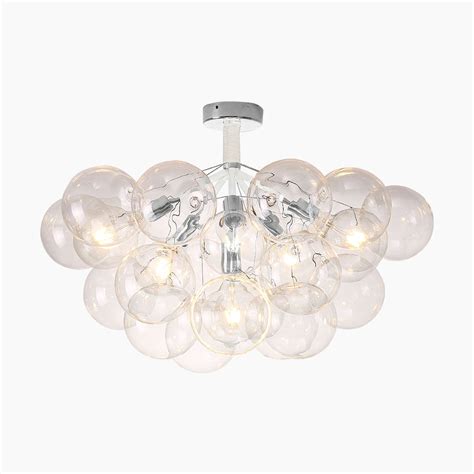 Glass Bubbles Chandelier Ceiling Light, Pendant/Flush Mount | VAXLAMP