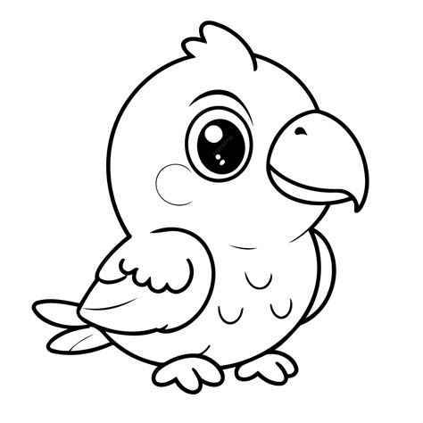 Image result for Simple Parrot Cartoon Drawing