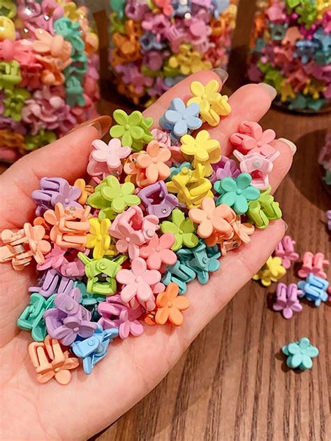 50pcs/Pack Y2K Candy-Colored Cute Kawaii Girl Mini Hair Clips Hair ...
