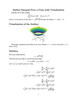 Surface Integral Example 的图像结果