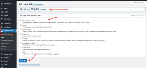 WordPress-Plugin to Add Media.net Code 的图像结果