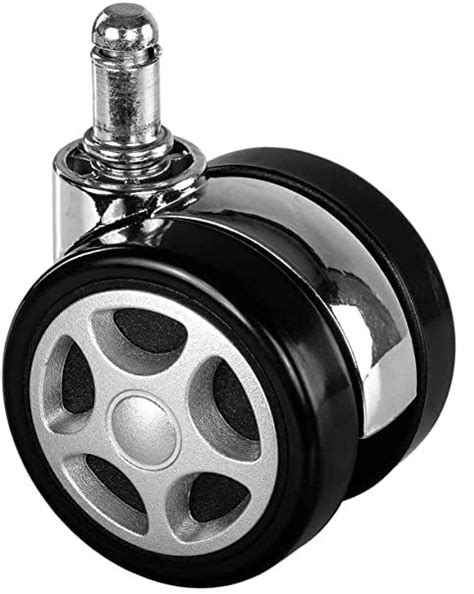 Fulkrum Heavy Duty Alloy PIN Twin Caster Wheels Suitable for All Office ...
