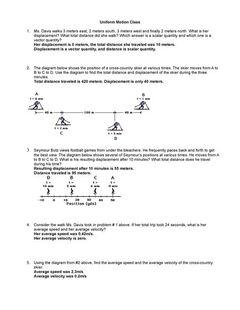 PAP Uniform Motion - they are right - Uniform Motion Class 1. Ms. Davis ...