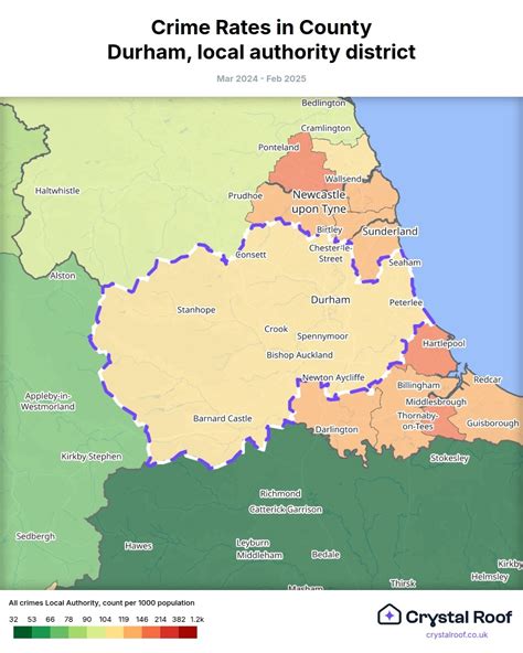 Crime Rates in County Durham - Crystal Roof