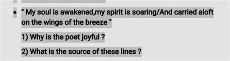 my soul is awakened, my spirit is soaringand carries aloft on the wings ...