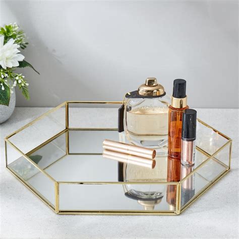 Buy Orion Tribeca Glass Hexagonal Storage Tray from Home Centre at just ...