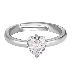 GIVA 925 Sterling Silver Passionate Love Ring, Adjustable | Rakhi Gifts ...