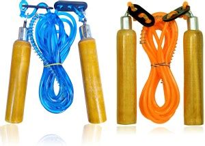 OCTOPUS Wooden Red & Sky Pack of 2 Freestyle Skipping Rope - Buy ...