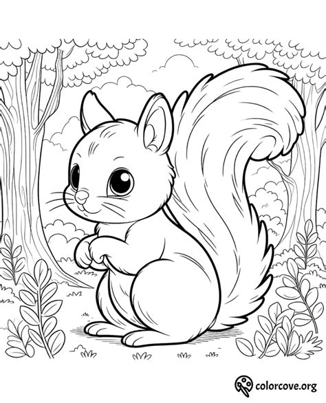 32 Free Squirrel Coloring Pages – The Color Cove