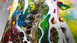 Abstract painting – Just using rubber Squeegee – Acrylics ...