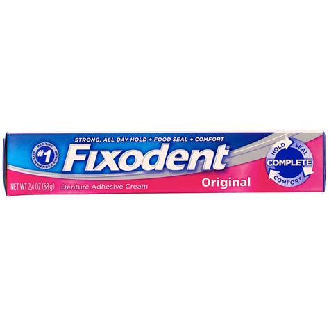 Buy Fixodent Denture Adhesive Cream Original 2.40 oz (Pack of 5) Online ...