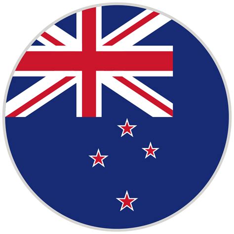 Circular, country, flag, national, national flag, new zealand, rounded ...