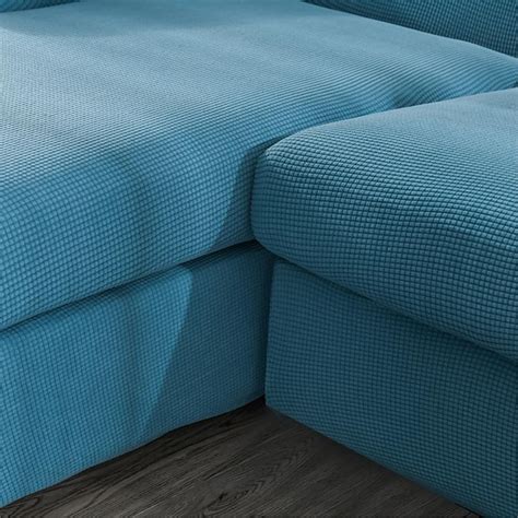 Dustproof All-powerful Slipcovers Stretch L Shape Sofa Cover Burgundy ...