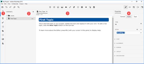 Image result for RoboHelp 2019 Tutorial New Project