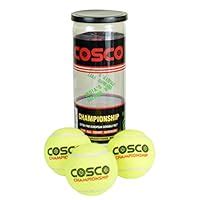 Buy Cosco Rubber Championship Tennis Ball, Yellow Standard Size Online ...