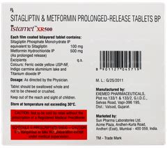 Istamet Xr 500 Tablet 15 - Uses, Side Effects, Dosage, Price | Truemeds
