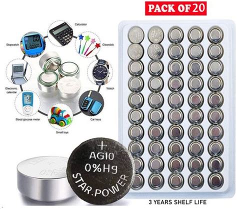 TONSY LR1130 AG10 Batteries 1.5V Alkaline Button Cell for Watch ...
