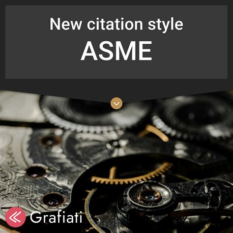 ASME Citation Style Now Supported – Grafiati