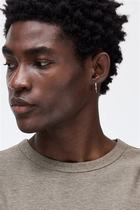 - Regular Fit Long-sleeved waffled top - Greige marl - Men | H&M IN