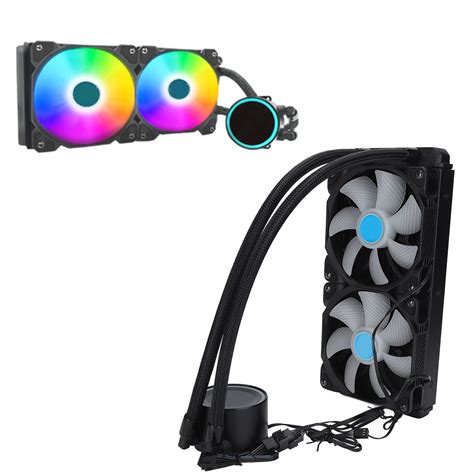 Water Cooler Dual Rgb Cpu Cooler Fan Integrated Water Cooling ...