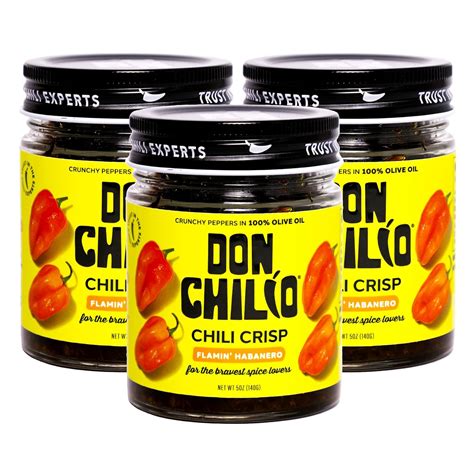 Amazon.com : Don Chilio Hot Habanero Mexican Chile Crisp, 5 oz., 3 Pack ...