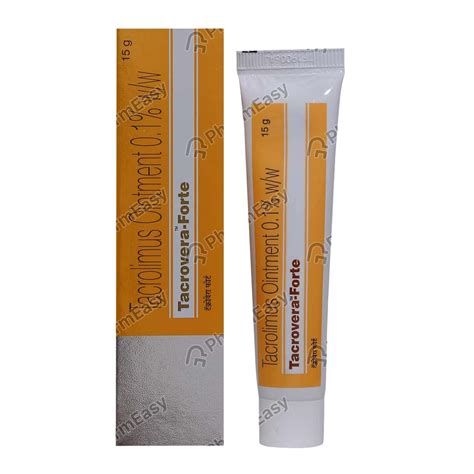 Buy Tacrovera Forte 0.1 %W/W Ointment (15) Online at Flat 15% OFF ...