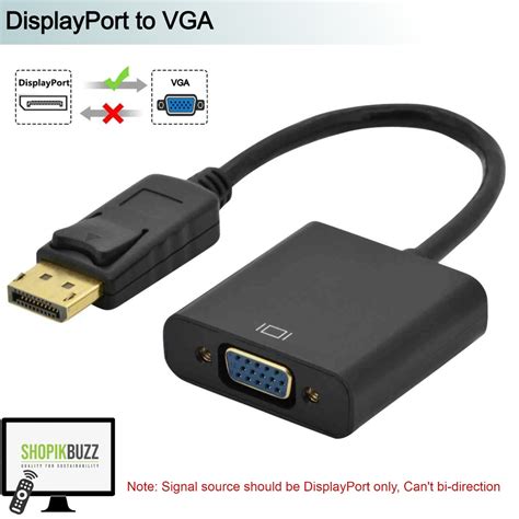 3ft (1m) DisplayPort To VGA Cable Active DisplayPort To VGA, 41% OFF