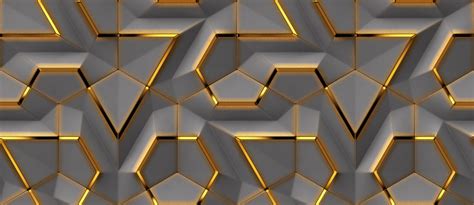 Golden 3D Line Customize Wallpaper – Myindianthings