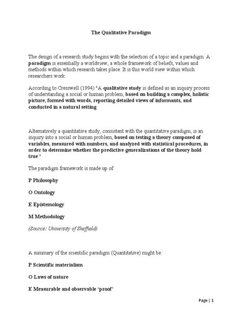 9 The Qualitative Paradigm | PDF | Qualitative Research | Quantitative Research