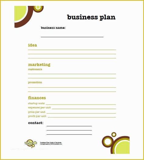 Free Fillable Business Plan Templates 的图像结果