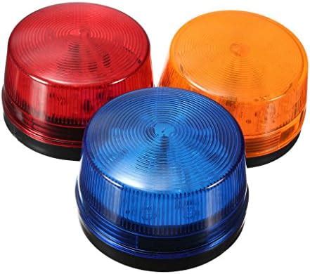 Imported 12V Round Safety Alarm Security Post Caution Flash Warning LED ...