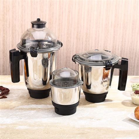 Regalia Mixer Grinder 750W, 230V~50Hz, 3 Stainless Steel Jars, Black ...