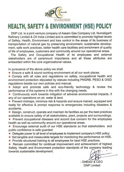 DNPL | Corporate Policy