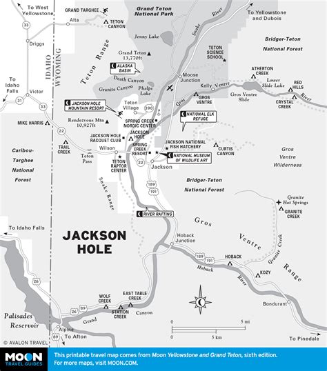 Map Of Downtown Jackson Wy