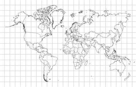 World Map Outline Vector 的图像结果