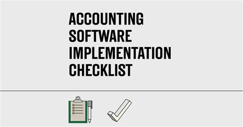 Image result for Accounting Software Implementation Checklist
